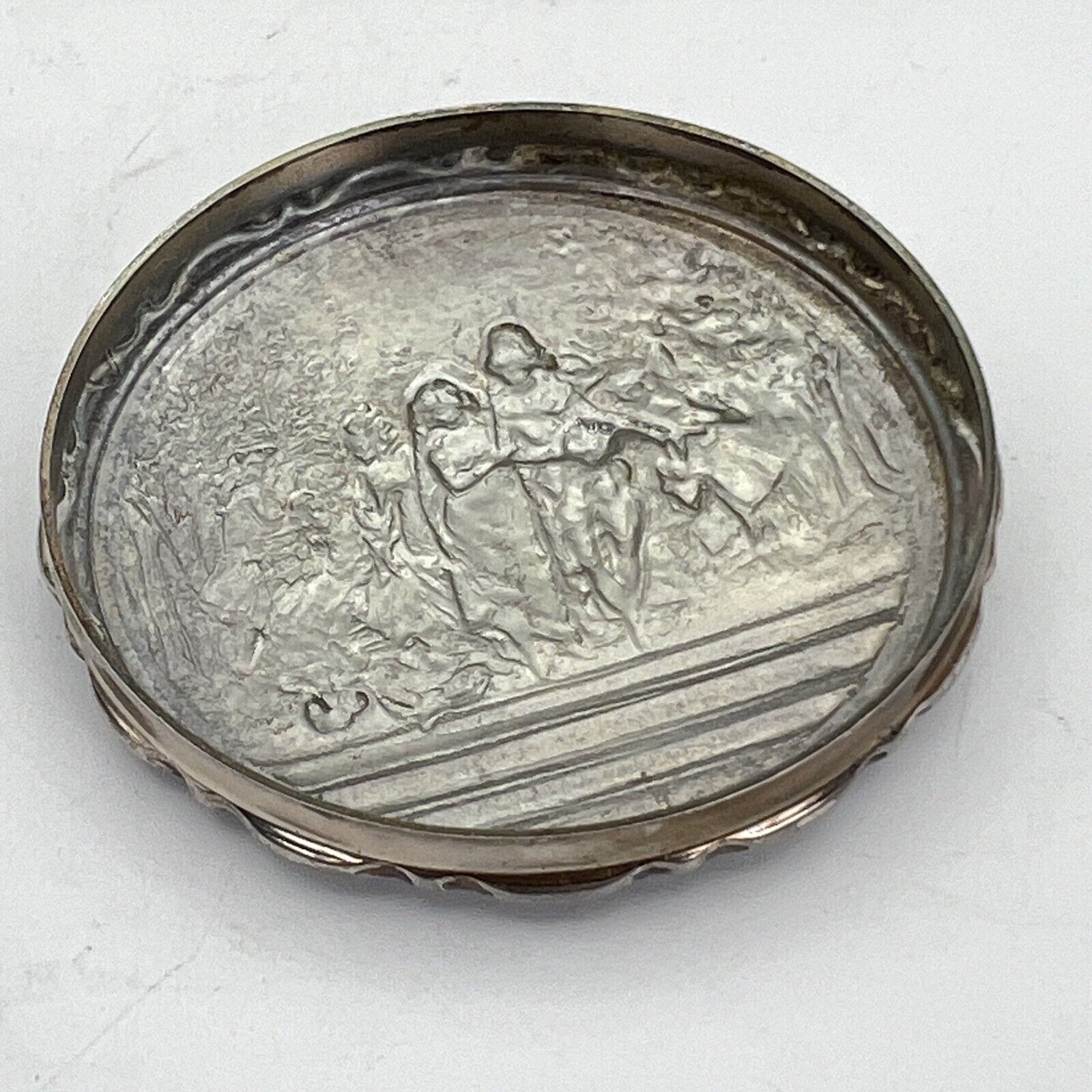 Antica Scatola portagioie in Argento silver plated contenitore Cesellato anni 50 Categoria  Sheffield & Argento