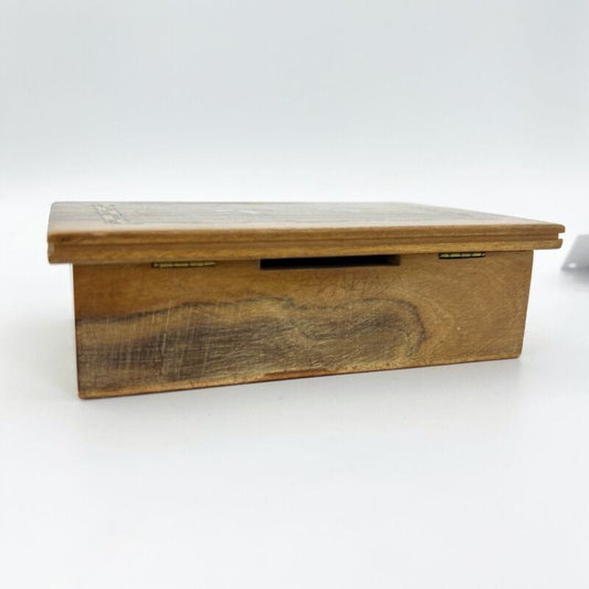 Antica Scatola sorrentina vintage monetiere in legno scatolina intarsiata 1940 Categoria Scatole in legno