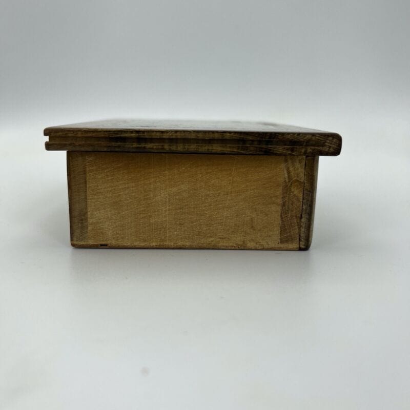 Antica Scatola sorrentina vintage monetiere in legno scatolina intarsiata 1940 Categoria Scatole in legno