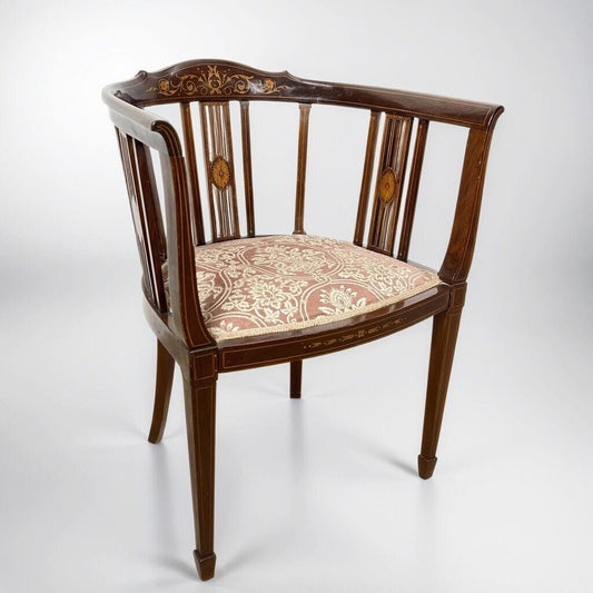 Antica sedia a pozzetto con braccioli poltrona poltroncina in di legno epoca 800 Categoria  Sedie