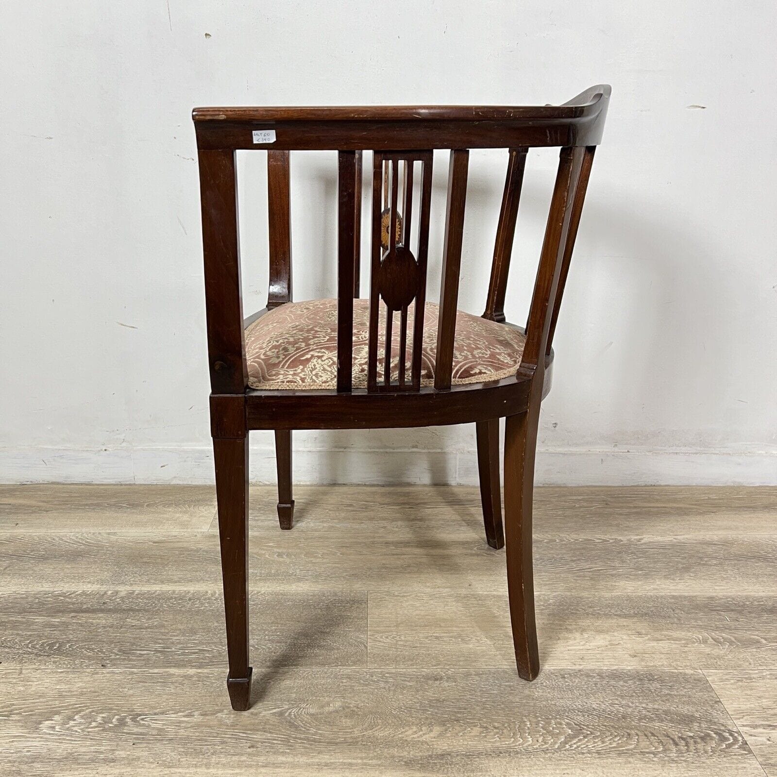 Antica sedia a pozzetto con braccioli poltrona poltroncina in di legno epoca 800 Categoria  Sedie