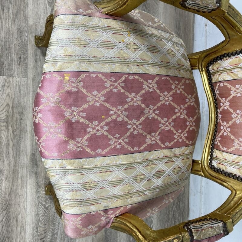 Antica sedia con braccioli poltrona in legno oro stile Luigi XVI Barocco dorata Categoria  Arredamento