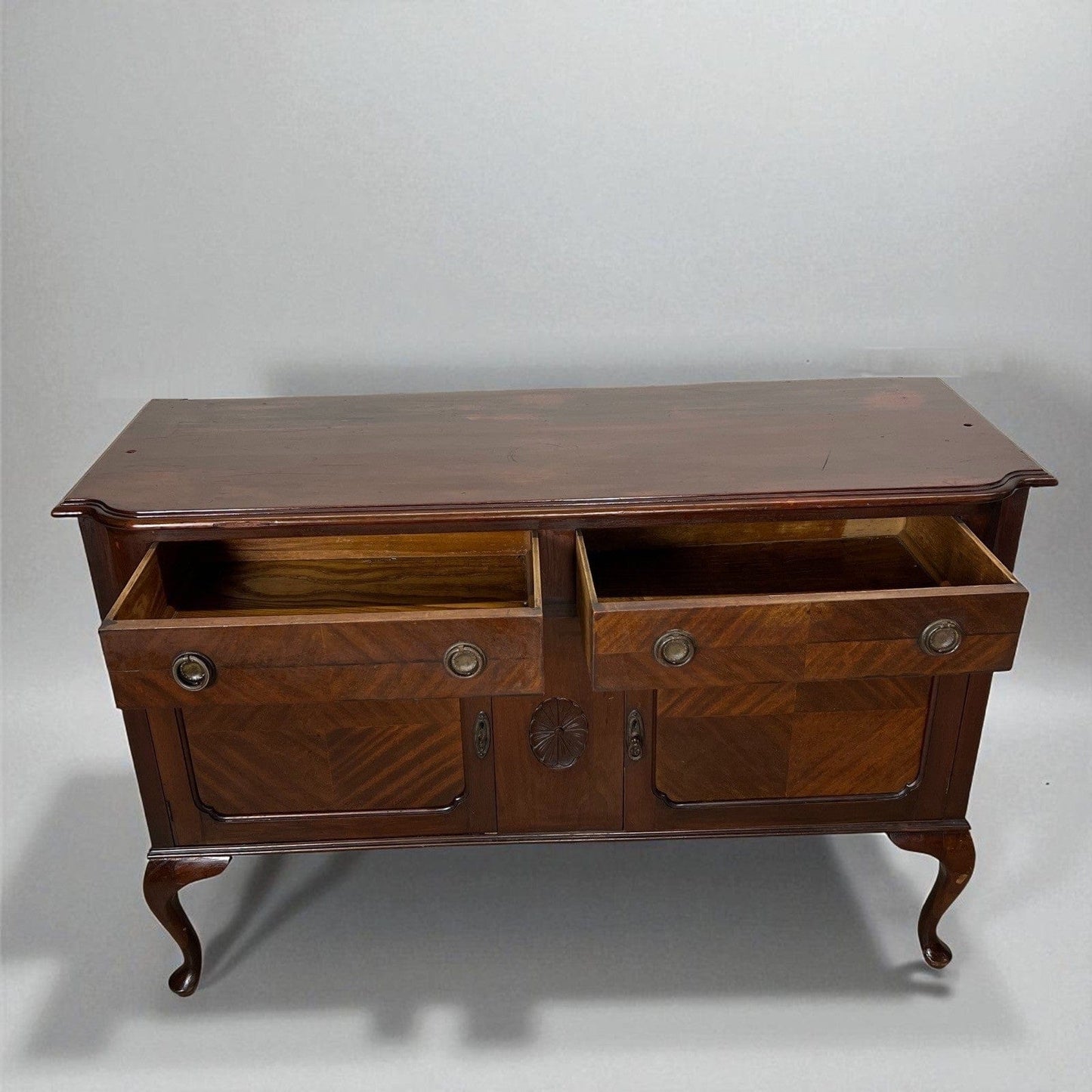 Antica Servante Credenza anni 20 stile Queen Anne sideboard Mobile Bagno inglese Categoria Servante - Servantini