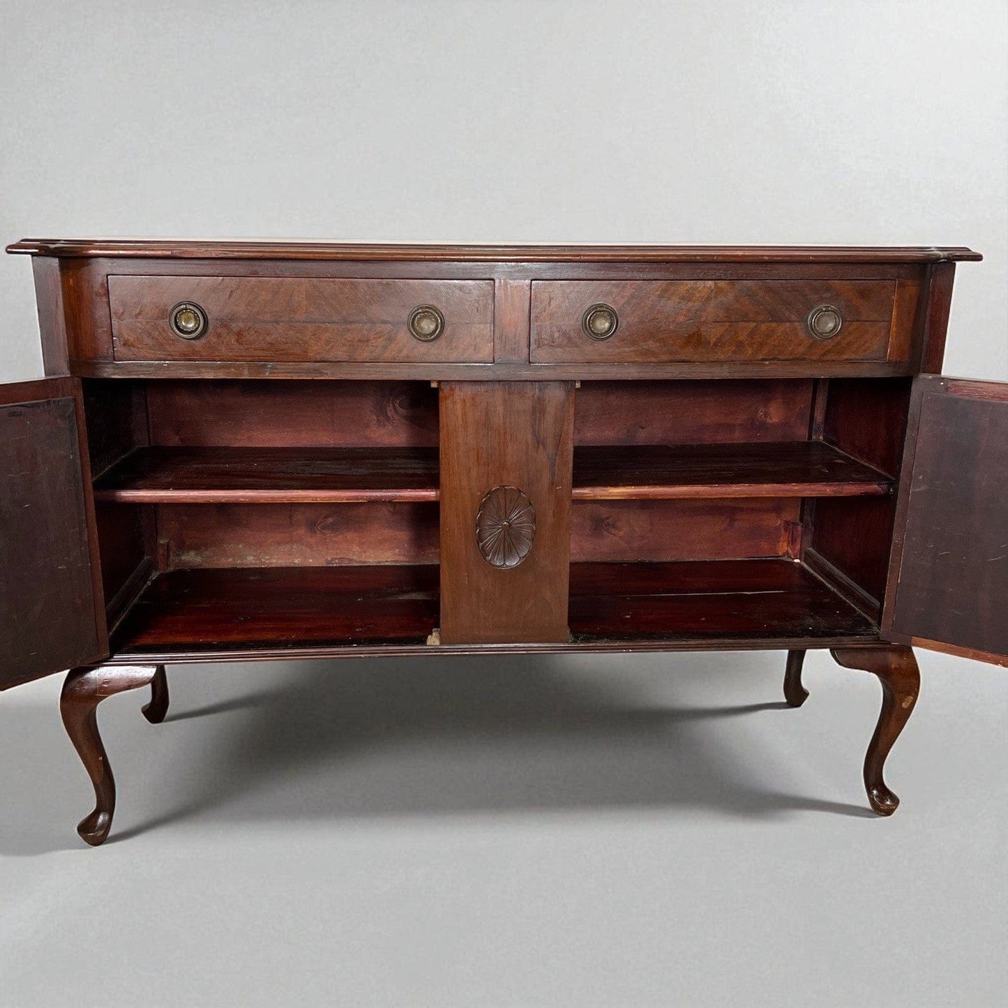 Antica Servante Credenza anni 20 stile Queen Anne sideboard Mobile Bagno inglese Categoria Servante - Servantini