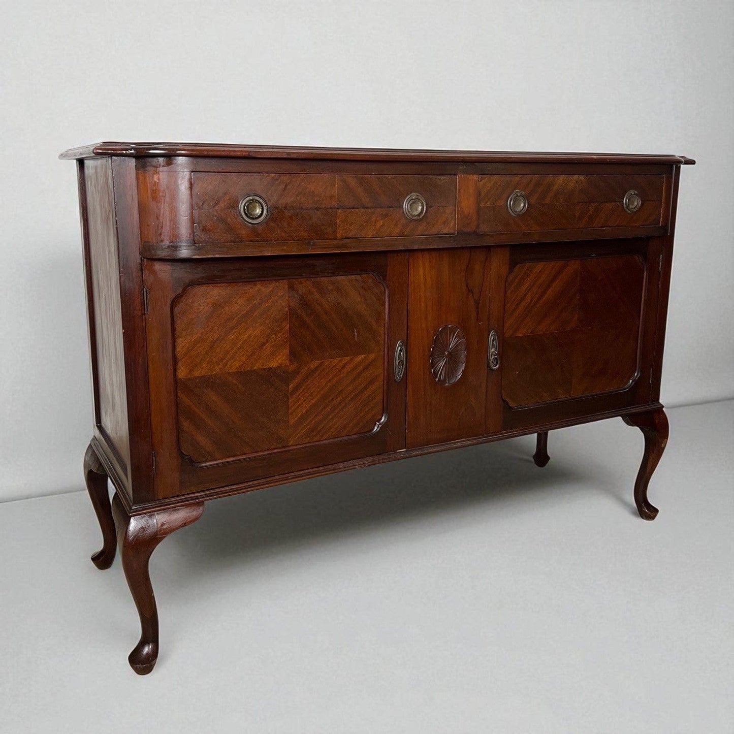Antica Servante Credenza anni 20 stile Queen Anne sideboard Mobile Bagno inglese Categoria Servante - Servantini