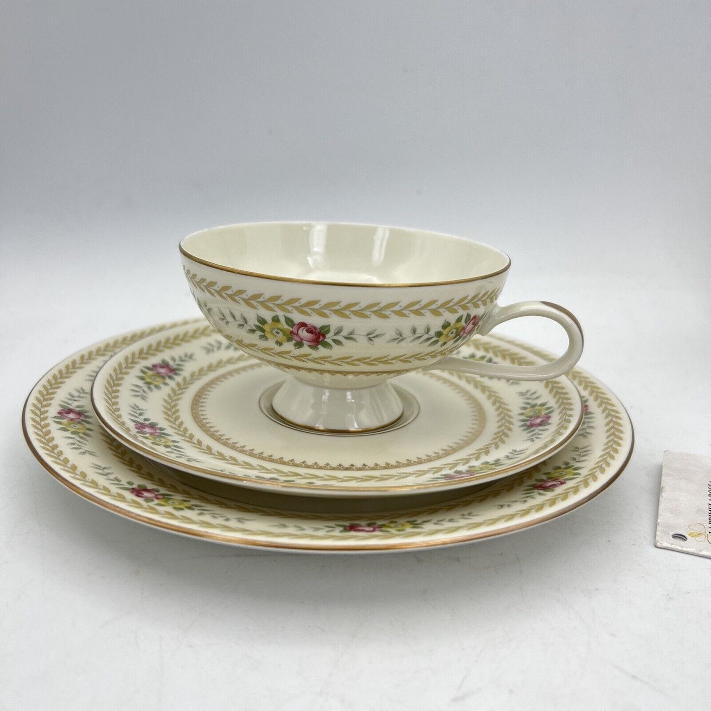 Antica tazza da tè the in porcellana tedesca Bavaria Thomas Trio Decoro fiori Categoria Servizio tazze - Tazze