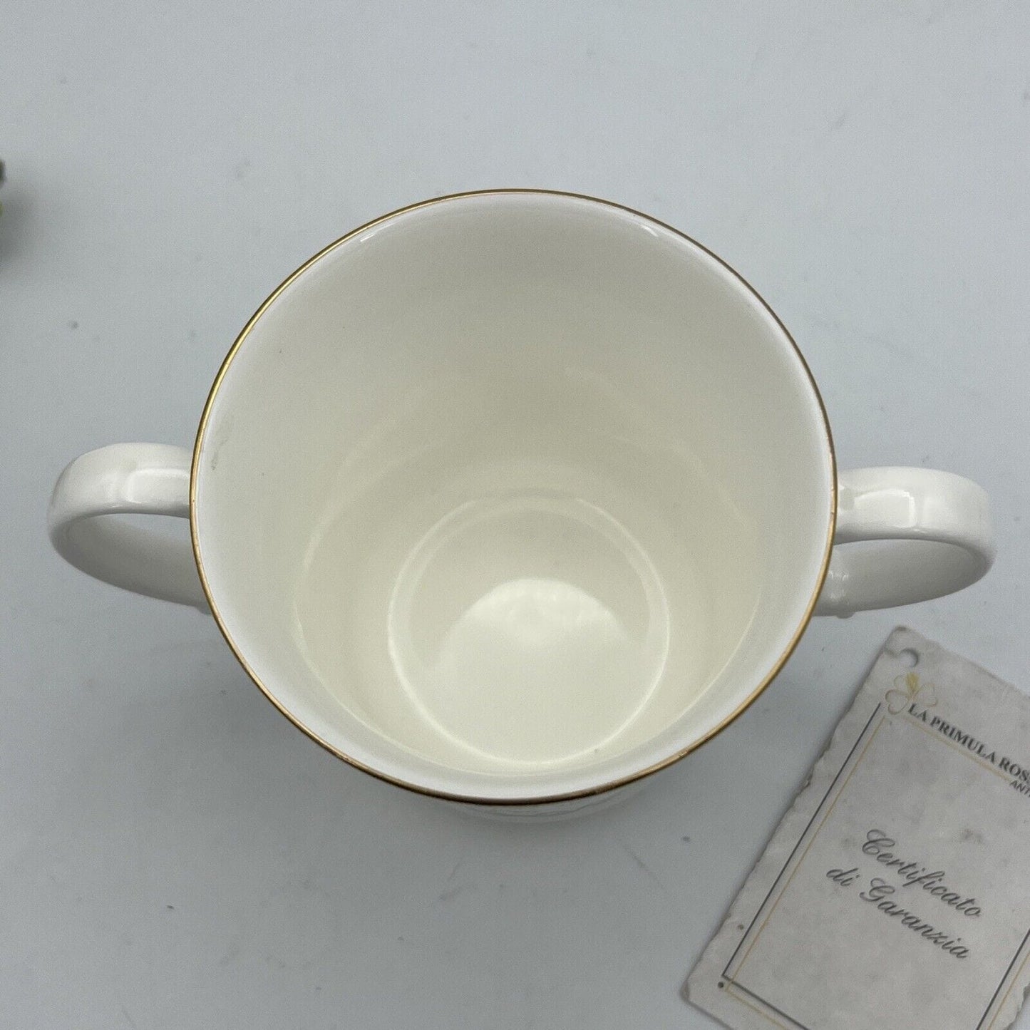 Antica Tazza Mug in Ceramica Inglese Regina Madre Elisabetta Casa Reale 80 anni Categoria Boccali