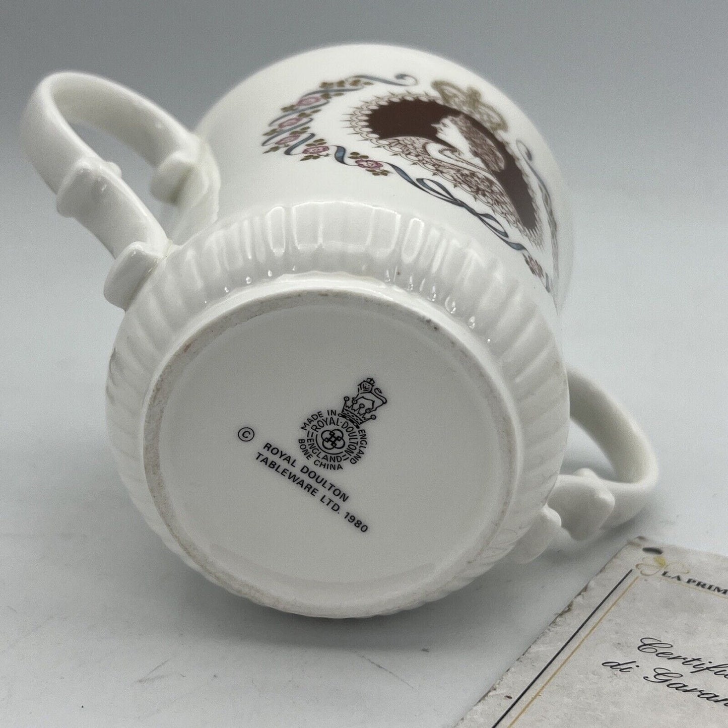 Antica Tazza Mug in Ceramica Inglese Regina Madre Elisabetta Casa Reale 80 anni Categoria Boccali