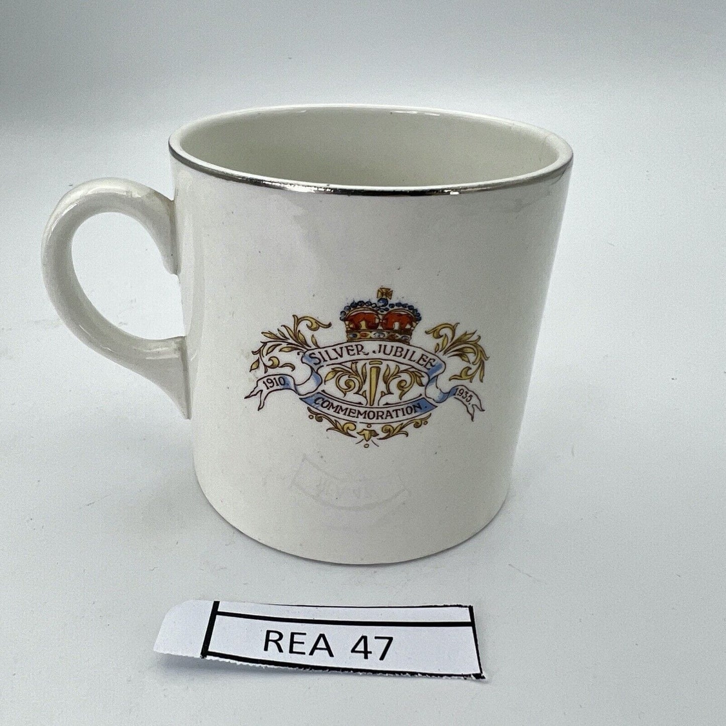 Antica Tazza Mug in porcellana Inglese Re Giorgio V Casa Reale commemorativa Categoria Arte e antiquariato:Porcellana e ceramica:Altro porcellana e ceramica
