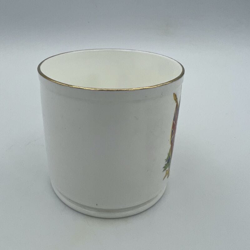 Antica Tazza Mug in porcellana Inglese Re Giorgio VI Casa Reale commemorativa Categoria Ceramiche e Porcellane