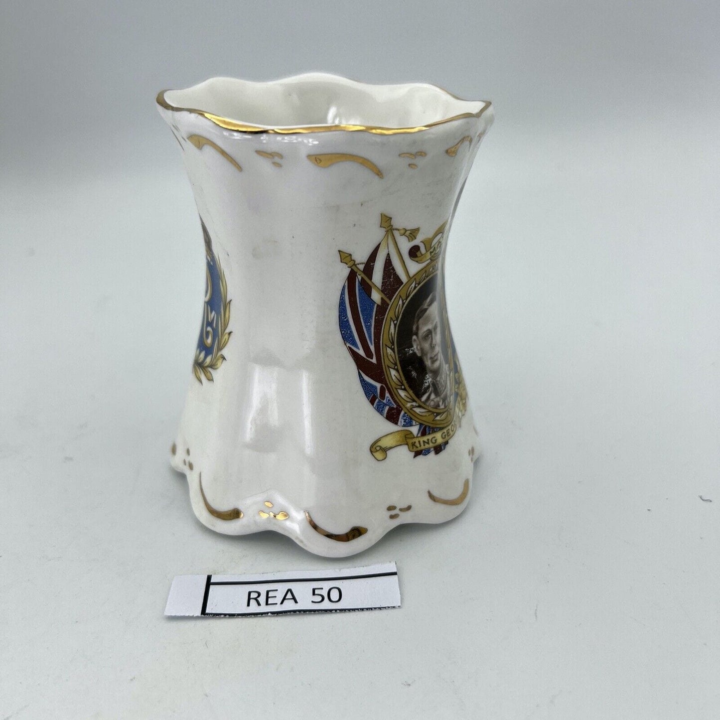 Antica Tazza Mug in porcellana Inglese Re Giorgio VI Casa Reale commemorativa XX Categoria Boccali