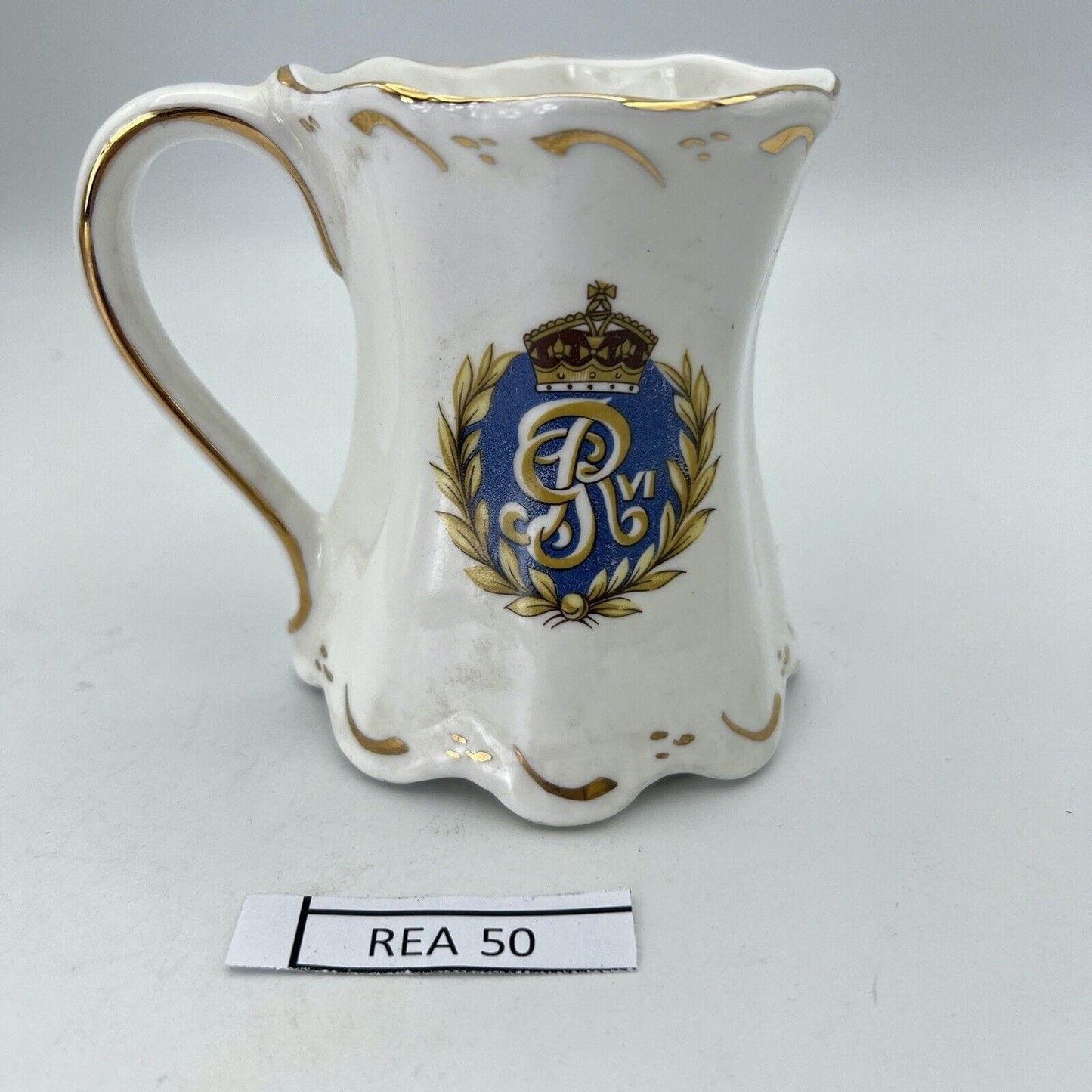 Antica Tazza Mug in porcellana Inglese Re Giorgio VI Casa Reale commemorativa XX Categoria Boccali