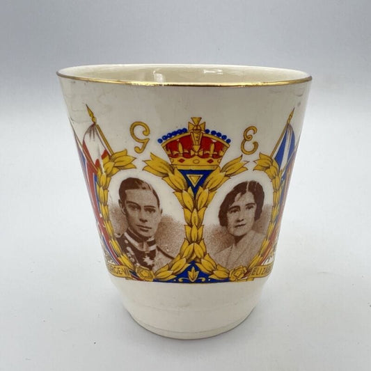 Antica Tazza Mug Inglese Casa Reale Re Giorgio VI visita Sud Africa 1947 Categoria  Ceramiche e Porcellane