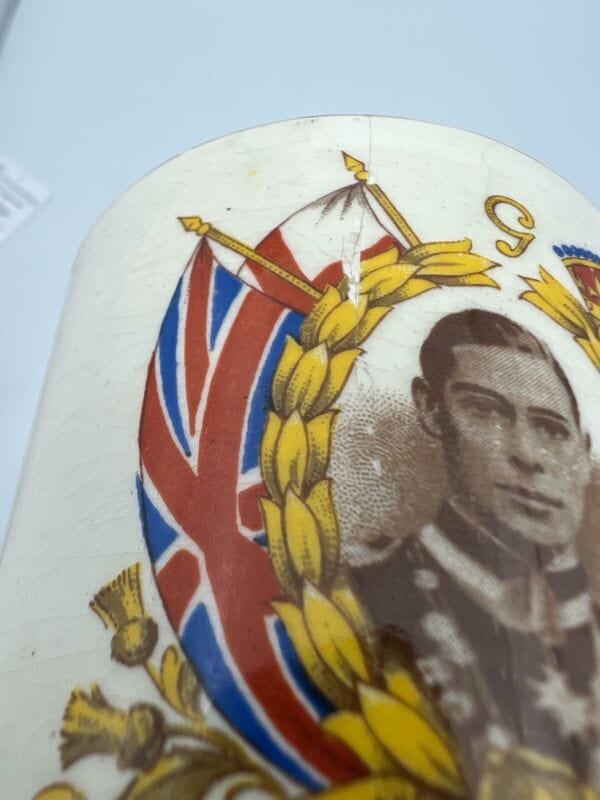 Antica Tazza Mug Inglese Casa Reale Re Giorgio VI visita Sud Africa 1947 Categoria Ceramiche e Porcellane