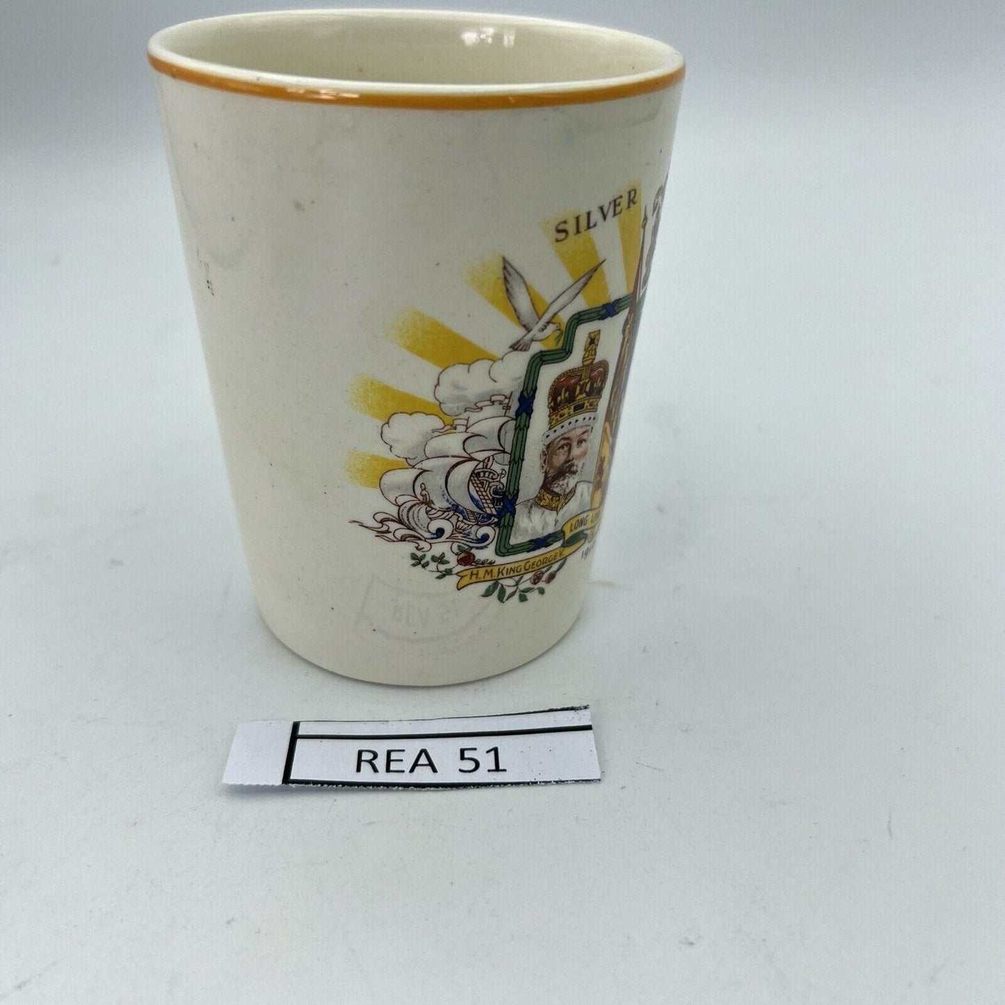 Antica Tazza Mug Inglese da collezione Re Giorgio V & Mary Casa Reale anno 1935 Categoria Arte e antiquariato:Porcellana e ceramica:Altro porcellana e ceramica