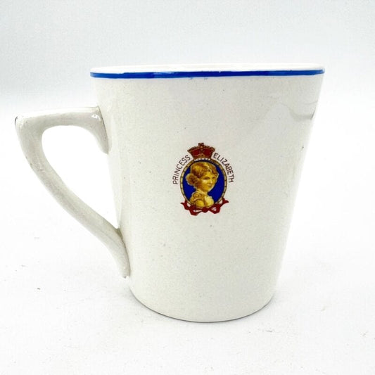 Antica Tazza Mug Inglese da collezione Re Giorgio VI Casa Reale commemorativa X Categoria  Boccali