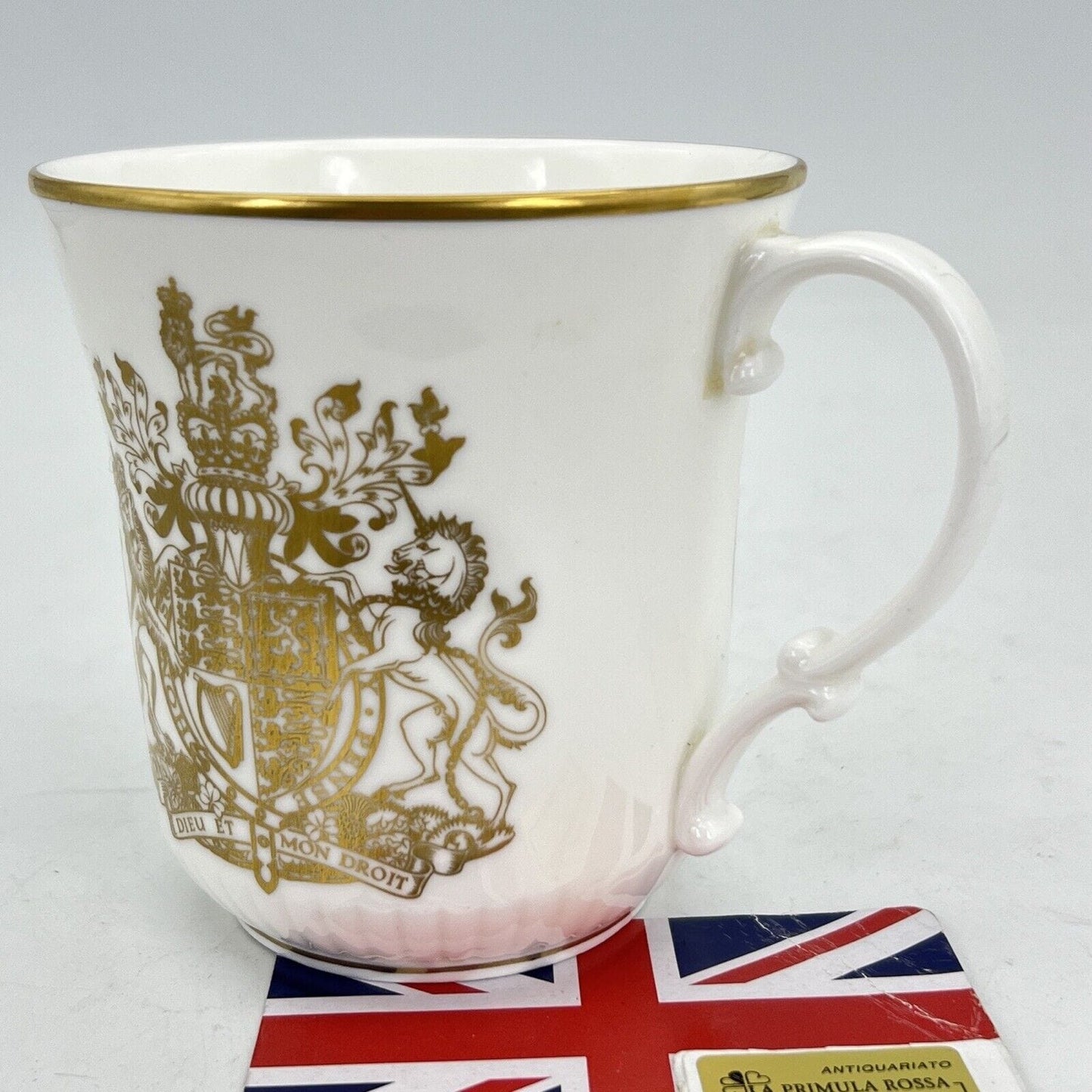 Antica Tazza Mug Inglese Regina Elisabetta II Casa Reale commemorativa 1977 Categoria Arte e antiquariato:Porcellana e ceramica:Altro porcellana e ceramica