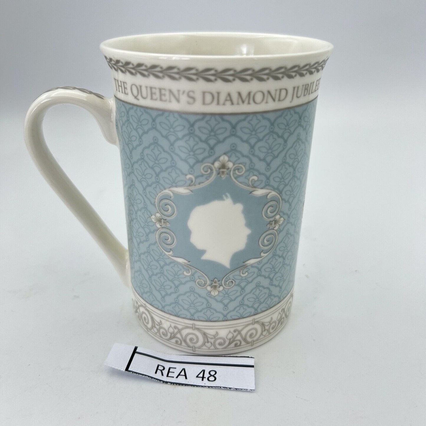 Antica Tazza Mug Inglese Regina Elisabetta II Casa Reale commemorativa GIUBILEO Categoria Boccali