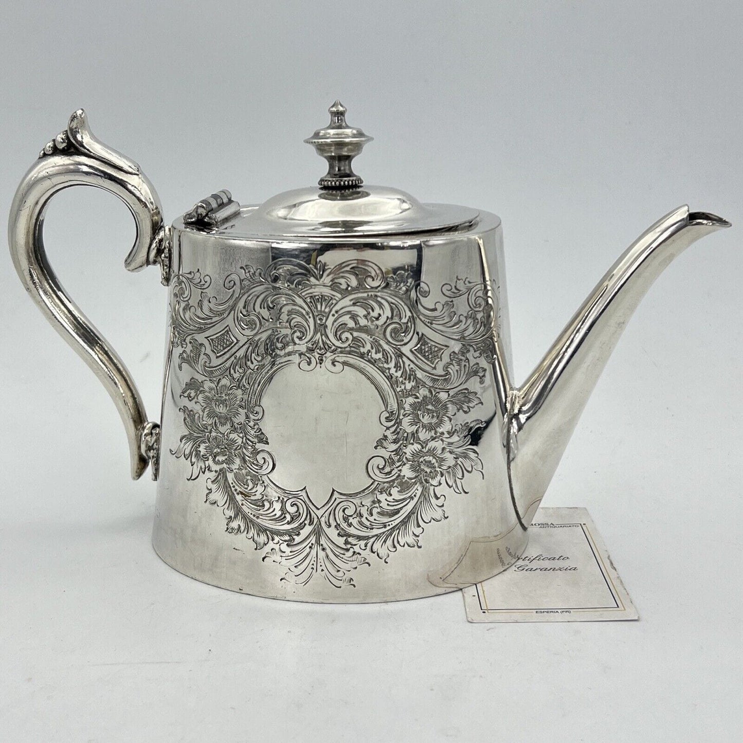 Antica Teiera inglese in argento silver plated sheffield caffettiera d epoca 800 Categoria Sheffield & Argento