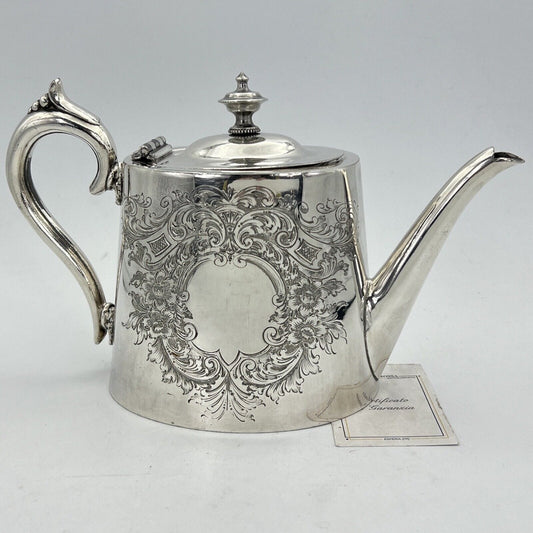 Antica Teiera inglese in argento silver plated sheffield caffettiera d epoca 800 Categoria  Sheffield & Argento