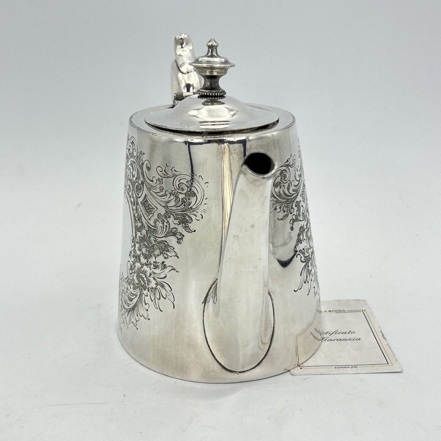 Antica Teiera inglese in argento silver plated sheffield caffettiera d epoca 800 Categoria Sheffield & Argento