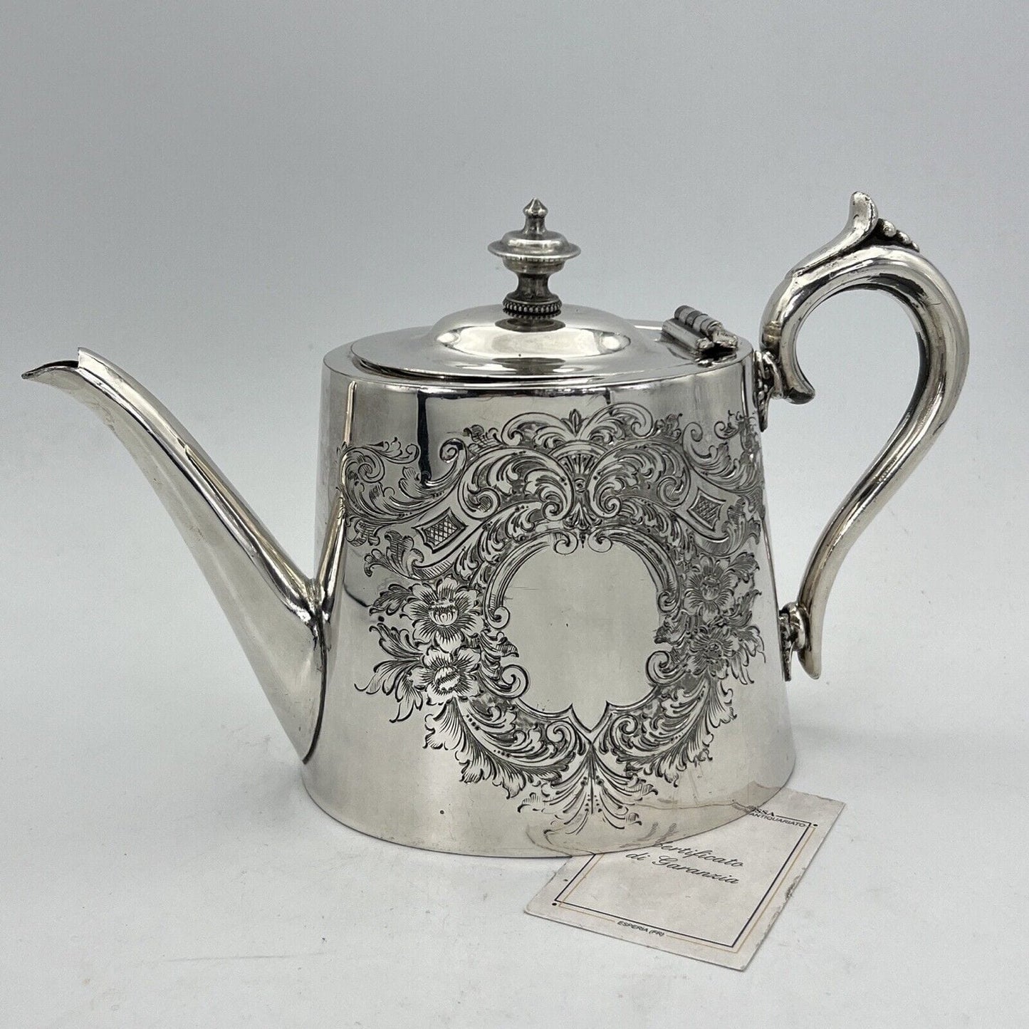 Antica Teiera inglese in argento silver plated sheffield caffettiera d epoca 800 Categoria Sheffield & Argento