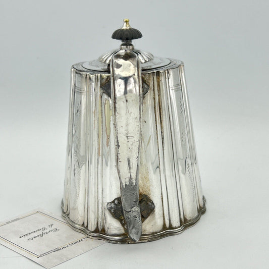 Antica Teiera inglese in argento silver plated sheffield caffettiera d'epoca XX Categoria  Sheffield & Argento