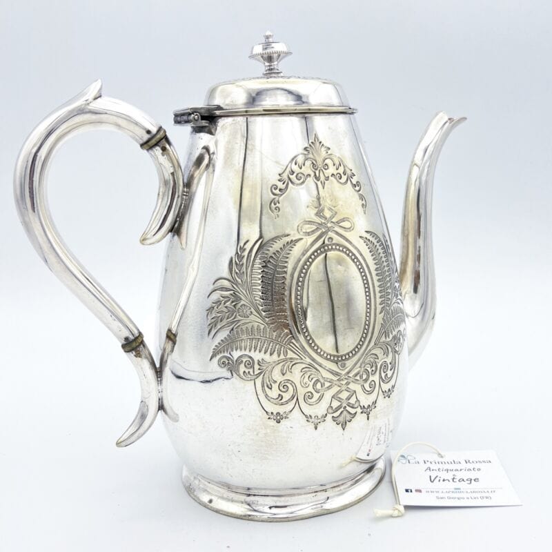 Antica Teiera inglese in argento silver plated sheffield caffettiera epoca 800 C Categoria Sheffield & Argento