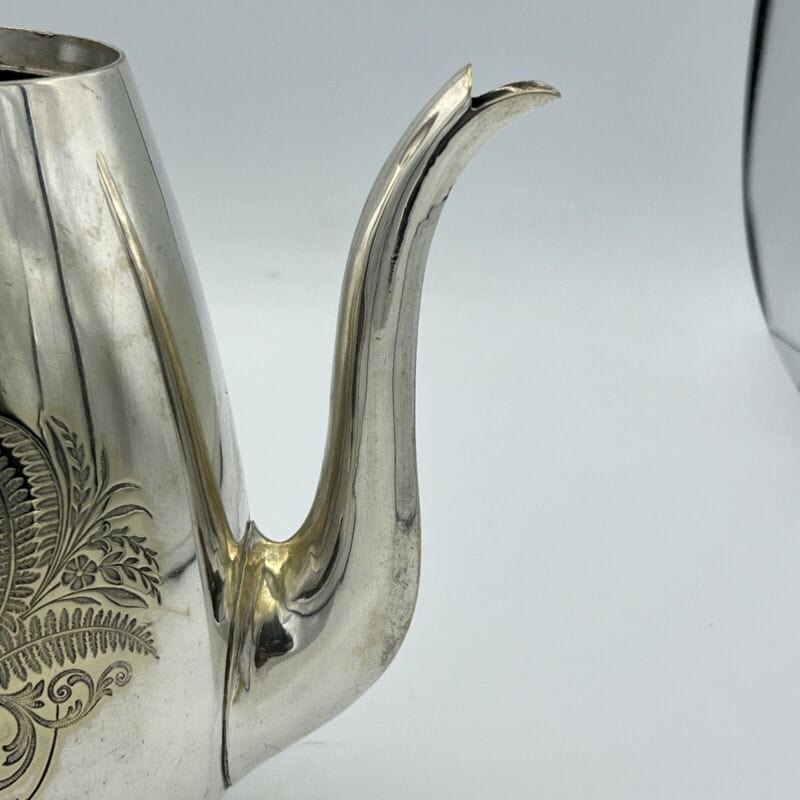 Antica Teiera inglese in argento silver plated sheffield caffettiera epoca 800 C Categoria Sheffield & Argento