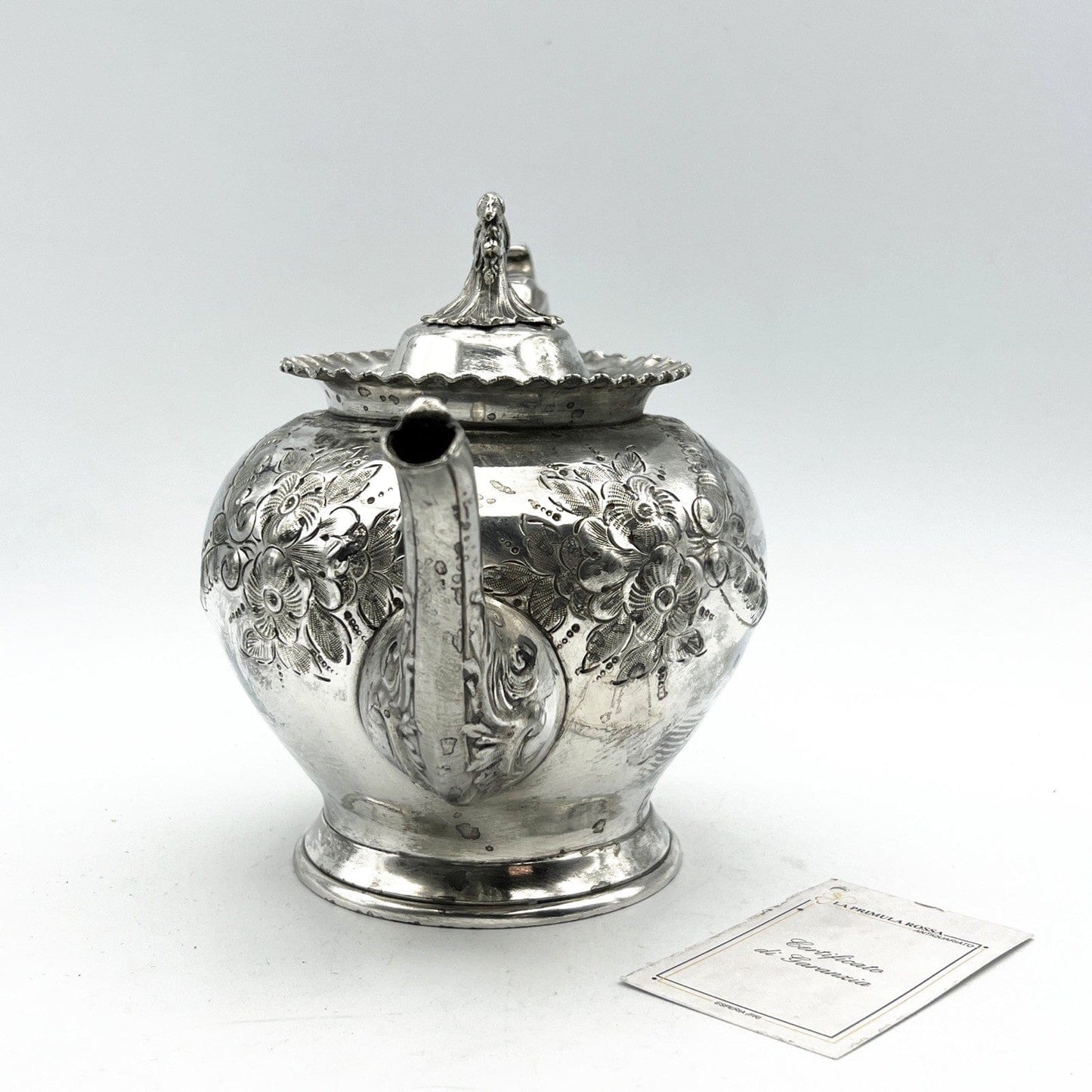 Antica Teiera inglese in argento silver plated sheffield caffettiera epoca 800 G Categoria Sheffield & Argento