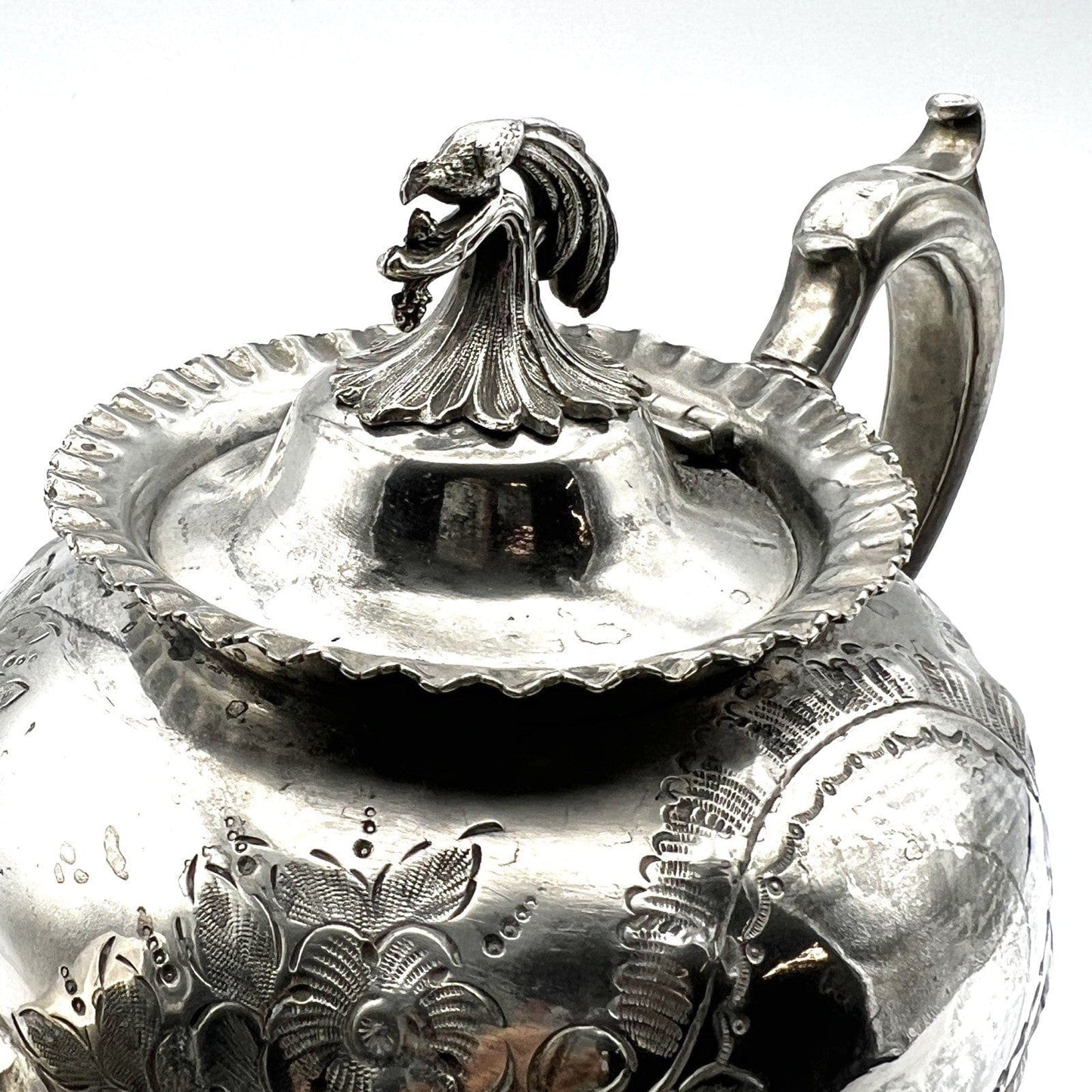 Antica Teiera inglese in argento silver plated sheffield caffettiera epoca 800 G Categoria Sheffield & Argento