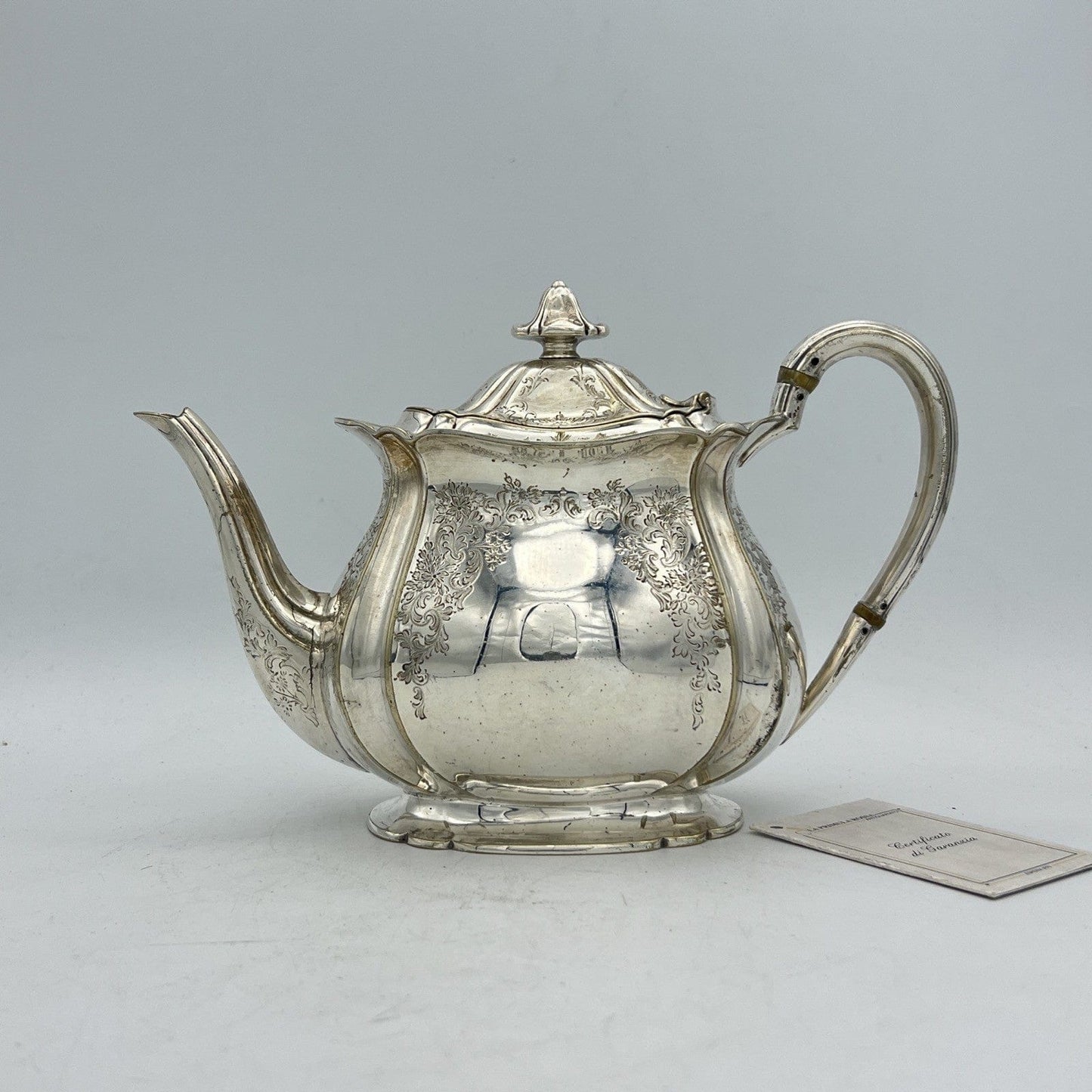 Antica Teiera inglese in argento silver plated sheffield caffettiera epoca 800 W Categoria Sheffield & Argento