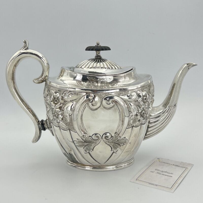 Antica Teiera inglese in argento silver plated sheffield caffettiera epoca 800 X Categoria Sheffield & Argento