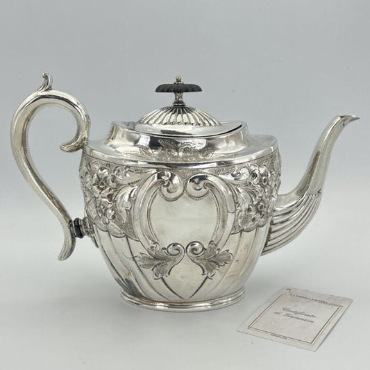 Antica Teiera inglese in argento silver plated sheffield caffettiera epoca 800 X Categoria  Sheffield & Argento