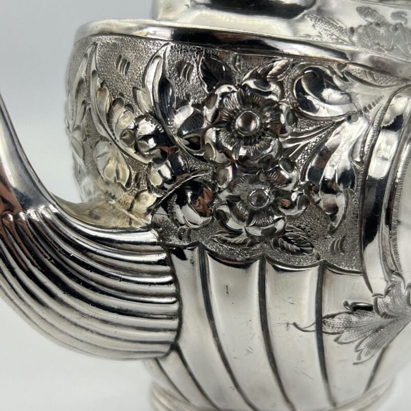 Antica Teiera inglese in argento silver plated sheffield caffettiera epoca 800 X Categoria Sheffield & Argento