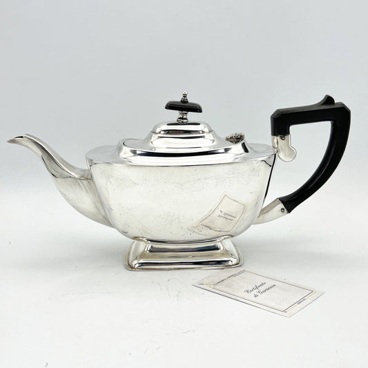 Antica Teiera inglese in argento silver plated sheffield caffettiera stile deco Categoria  Sheffield & Argento