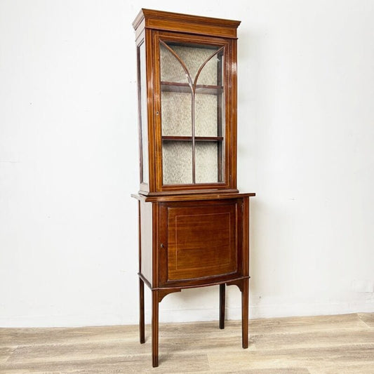 Antica Vetrina piccola cristalliera vetrinetta libreria in legno d' epoca 900 Categoria  Vetrine
