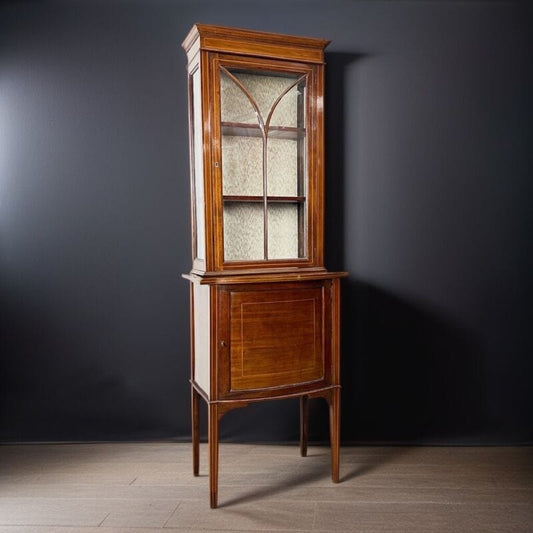 Antica Vetrina piccola cristalliera vetrinetta libreria in legno d' epoca 900 Categoria  Vetrine