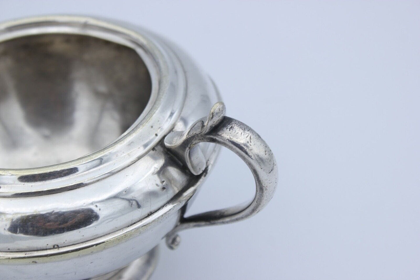 Antica zuccheriera in argento sheffield ciotola in silver plate inglese 900 Categoria Sheffield & Argento