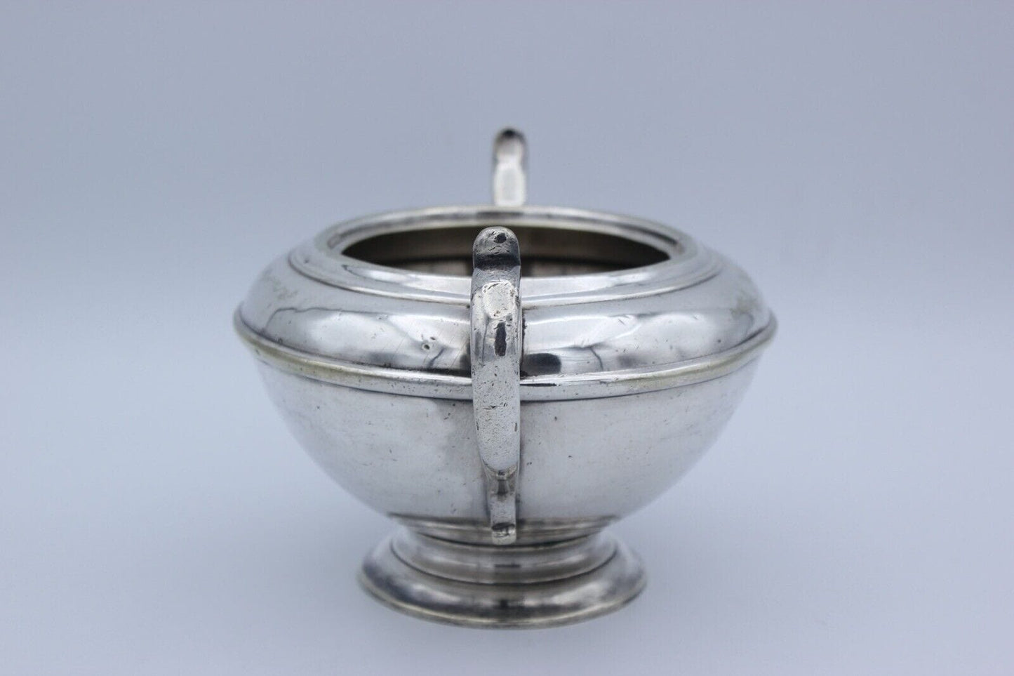 Antica zuccheriera in argento sheffield ciotola in silver plate inglese 900 Categoria Sheffield & Argento