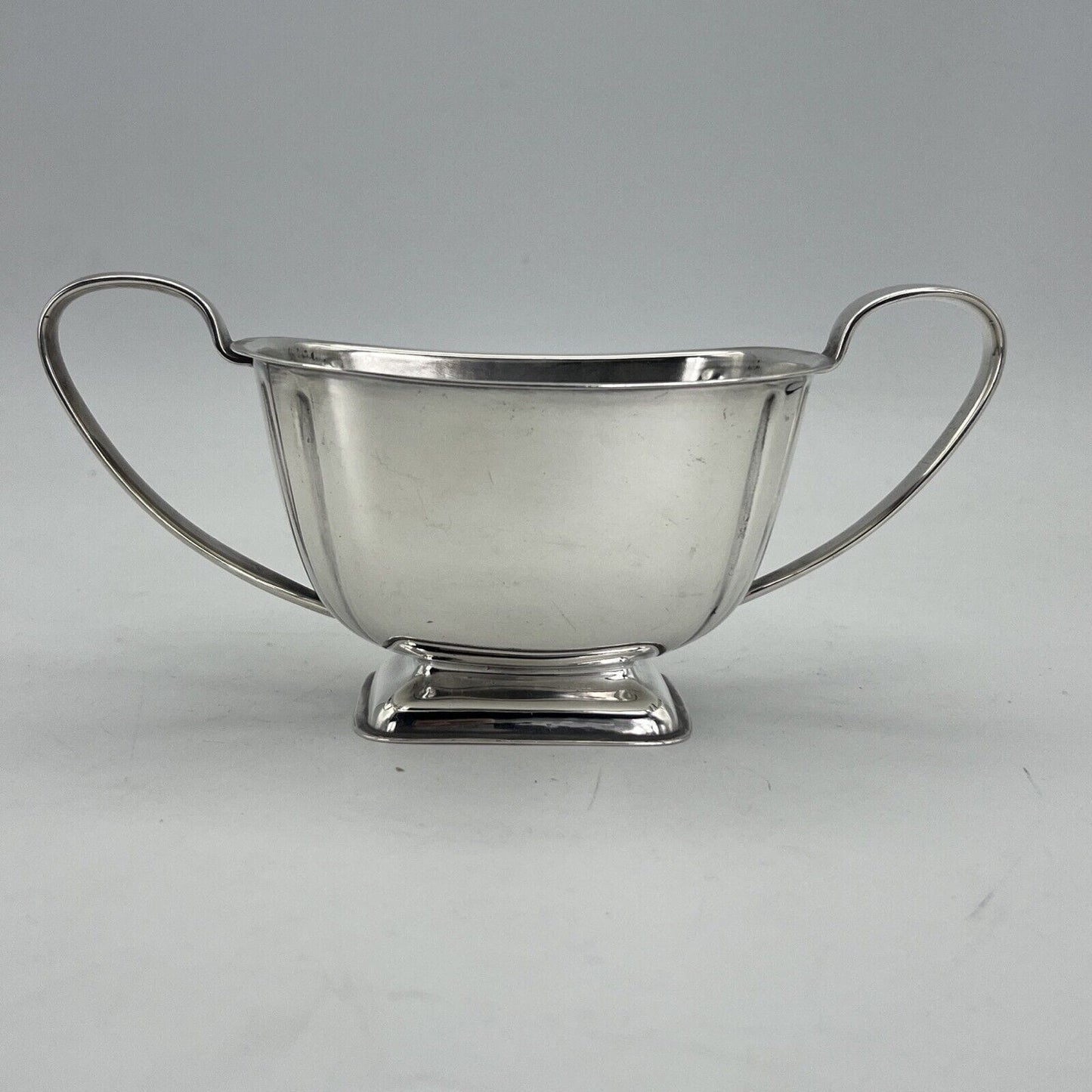 Antica zuccheriera in argento sheffield ciotola in silver plate inglese Deco' Categoria Sheffield & Argento