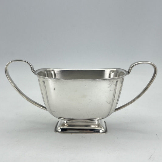 Antica zuccheriera in argento sheffield ciotola in silver plate inglese Deco' Categoria  Sheffield & Argento