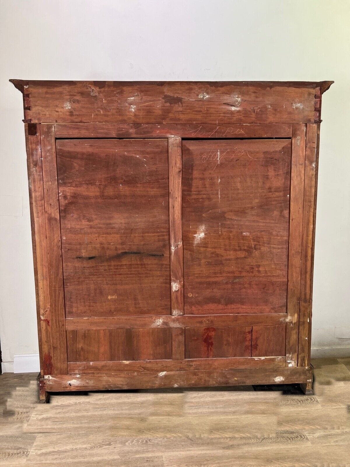 Antico Armadio Credenza Libreria Stipo Inglese epoca 800 in legno di Mogano Categoria Vetrine