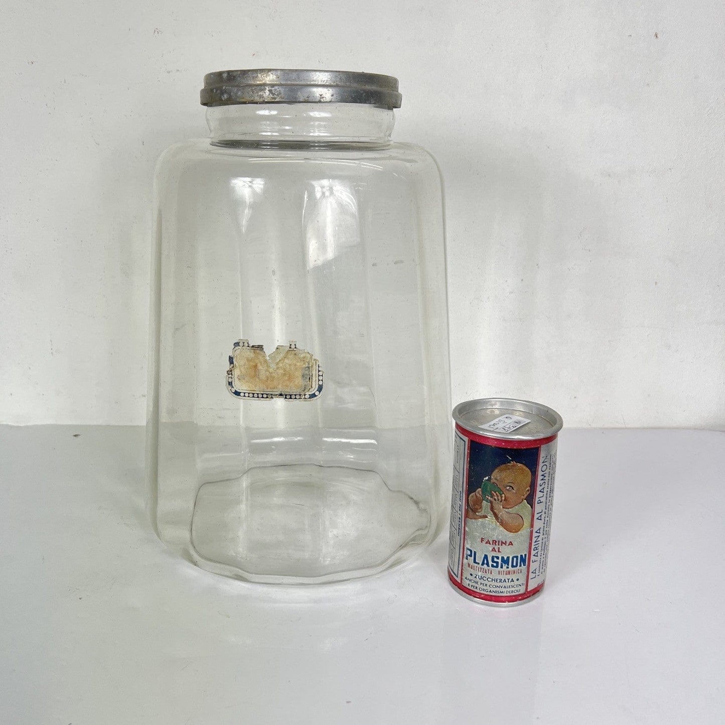 Antico Barattolo Bottiglia Vaso drogheria in Vetro alimentare per Caramelle '40 Categoria Vetri e Cristalli