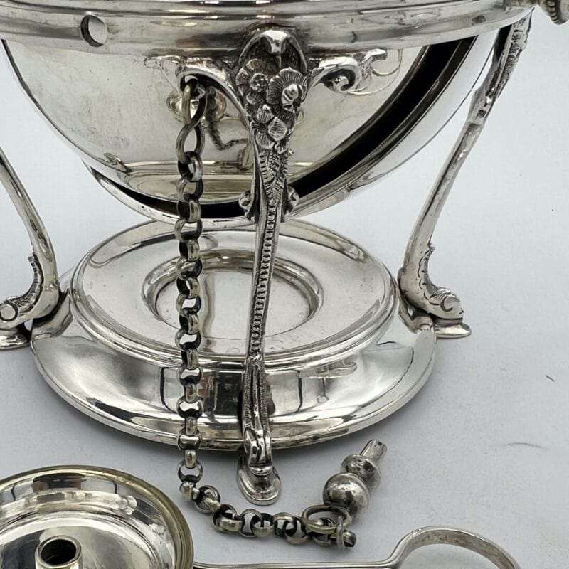 Antico Bollitore per Uova in argento sheffield silver plate inglese portauovo Categoria Sheffield & Argento