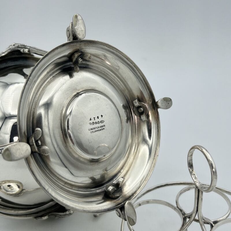 Antico Bollitore per Uova in argento sheffield silver plate inglese portauovo Categoria Sheffield & Argento