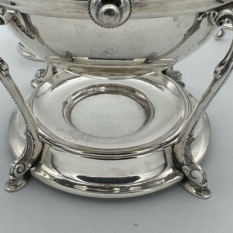 Antico Bollitore per Uova in argento sheffield silver plate inglese portauovo Categoria Sheffield & Argento