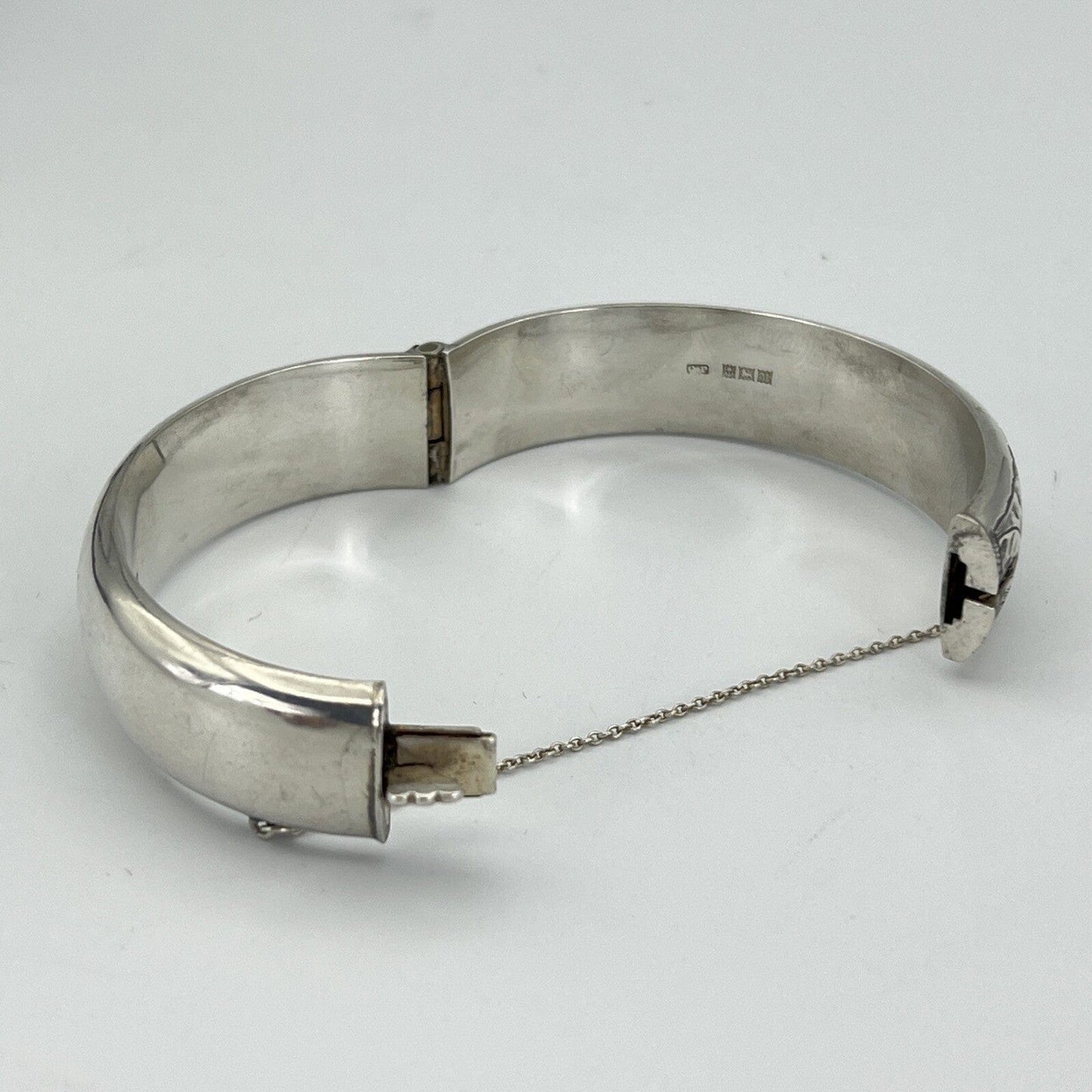 Antico Bracciale da donna in Argento 925 braccialetto a fascia rigido anno 1961 Categoria Bigiotteria & Accessori
