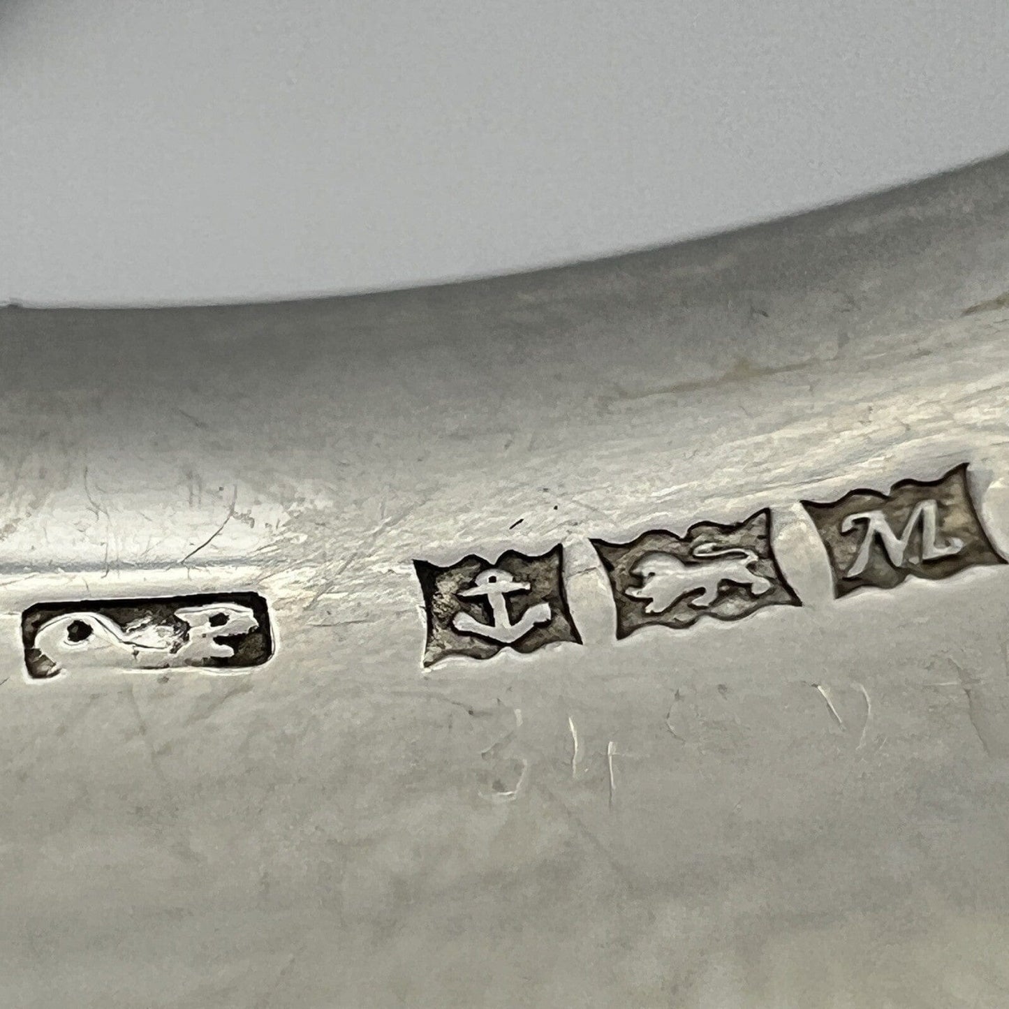 Antico Bracciale da donna in Argento 925 braccialetto a fascia rigido anno 1961 Categoria Bigiotteria & Accessori