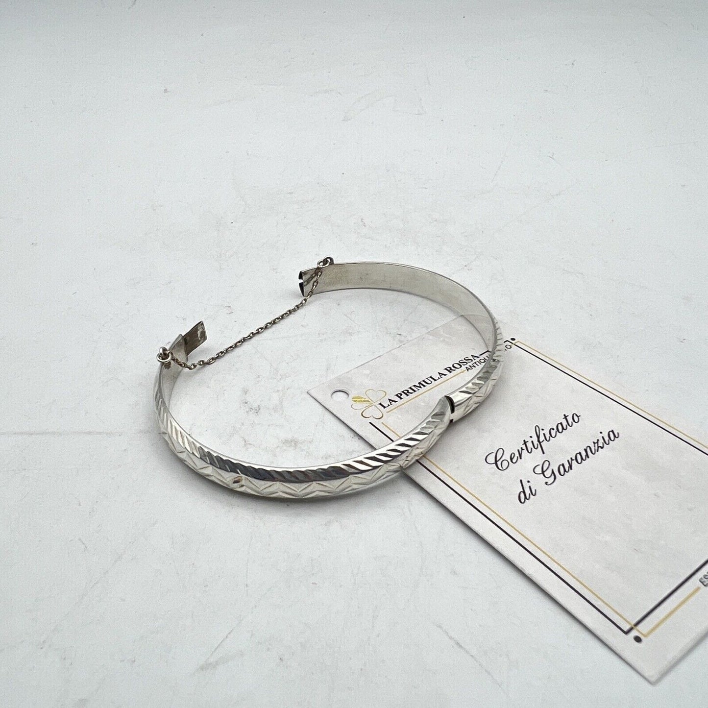 Antico Bracciale da donna in Argento 925 braccialetto a fascia rigido Chevron Categoria Bigiotteria & Accessori